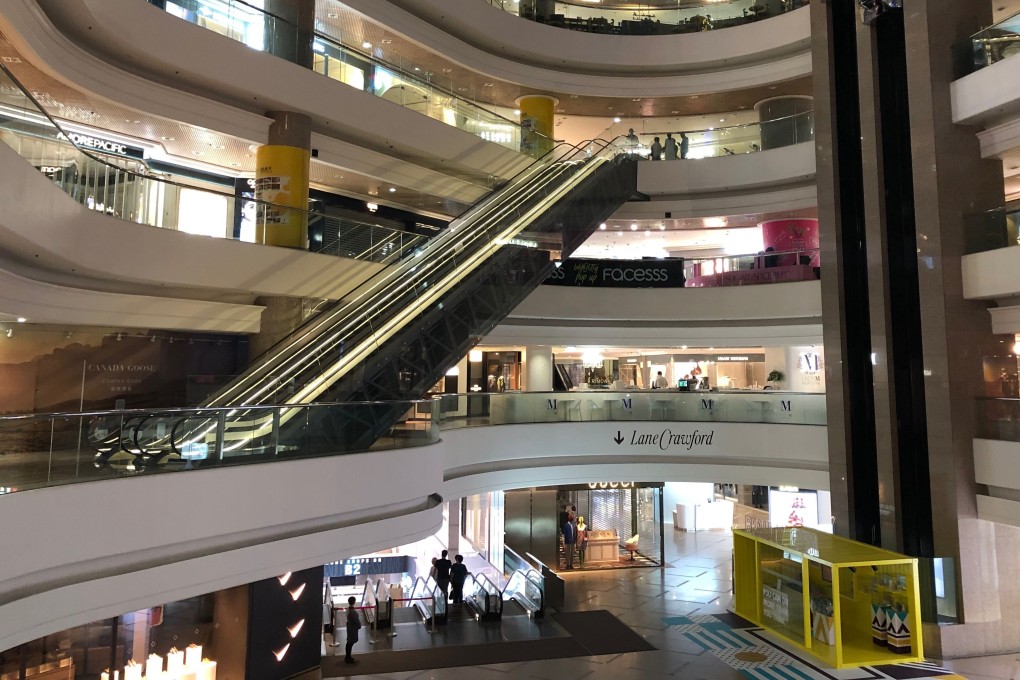 Shops at Times Square shopping mall in Causeway Bay shut down on October 5 due to protest activity. Photo: Martin Chan