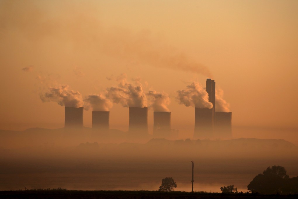Steam rises from the Lethabo coal-fired power station near Sasolburg, South Africa. Top global funds are still investing coal mining and companies deploying so-called ‘brown technologies’. Photo: Reuters