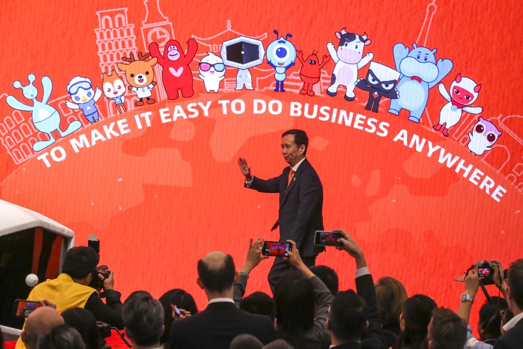 Daniel Zhang Yong, Chief Executive Officer and Chairman of Alibaba attends the Alibaba debut ceremony at Exchange Square in Central, November 19, Photo: SCMP