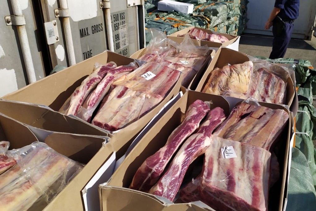 The smuggled meat was found amid poor hygiene conditions, leading to fears those who ate it could fall ill. Photo: Handout