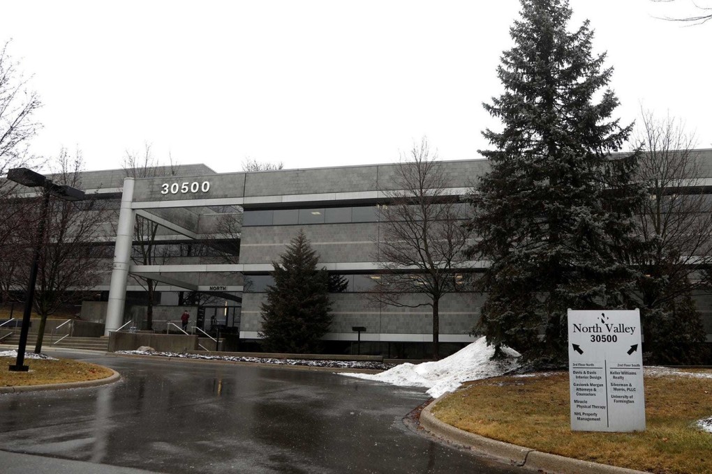 The building used as the fake University of Farmington campus created by the US Department of Homeland Security as part of a sting operation. Photo: TNS