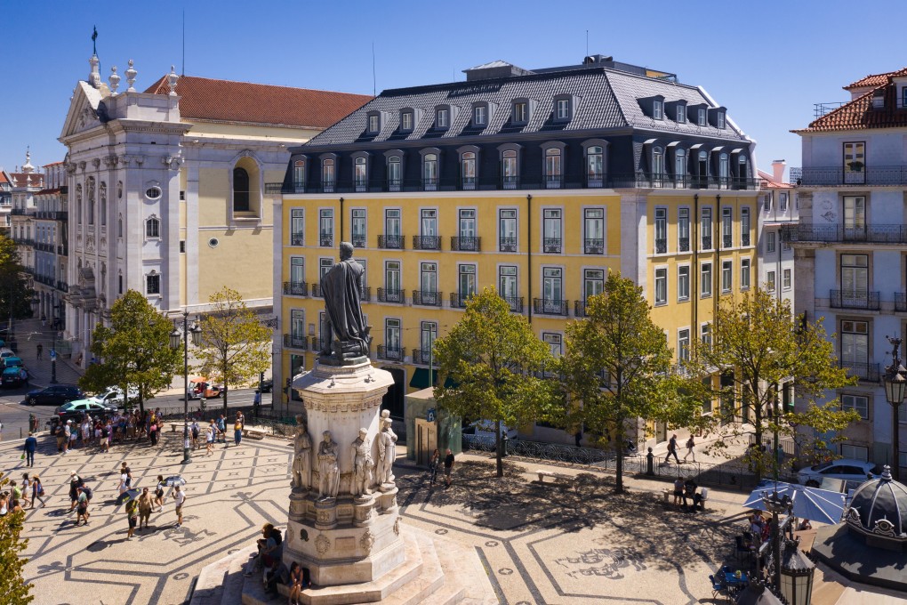 The Bairro Alto Hotel is situated on one of Lisbon’s prettiest squares, Praça de Camões, where a statue of beloved Portugese poet, Luís de Camões, also stands. Photo: Bairro Alto Hotel