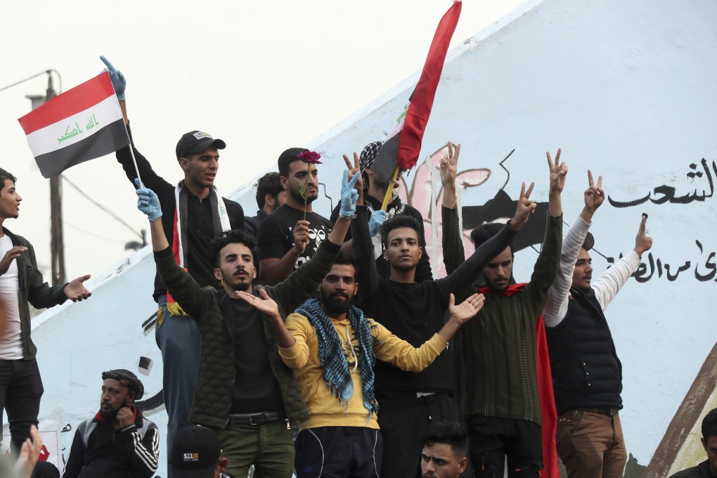 Anti-government protesters gather in Tahrir Square, Baghdad. Photo: AP Photo