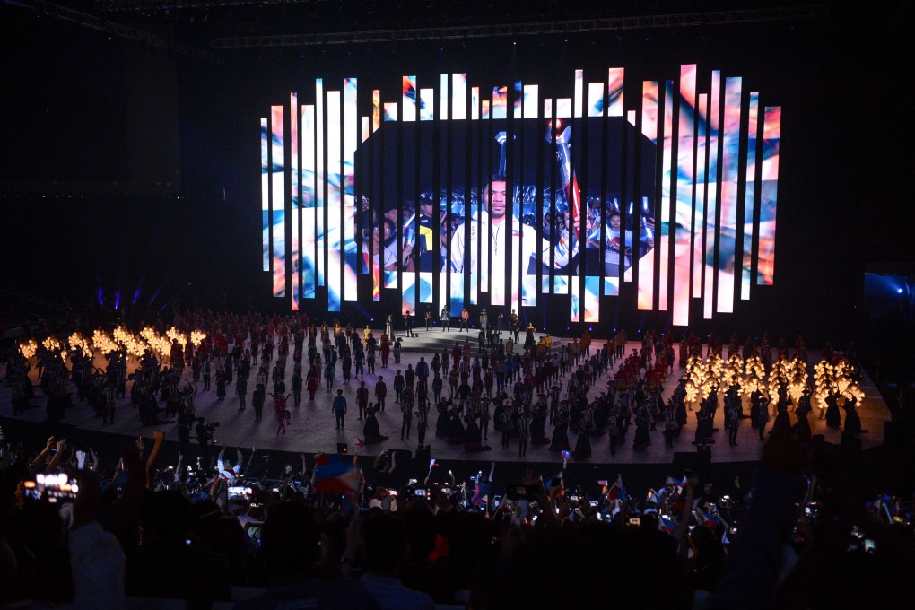 Philippines boxing champion Manny Pacquiao during the opening ceremony of the SEA Games at the Philippine Arena in Bocaue. Photo: AFP