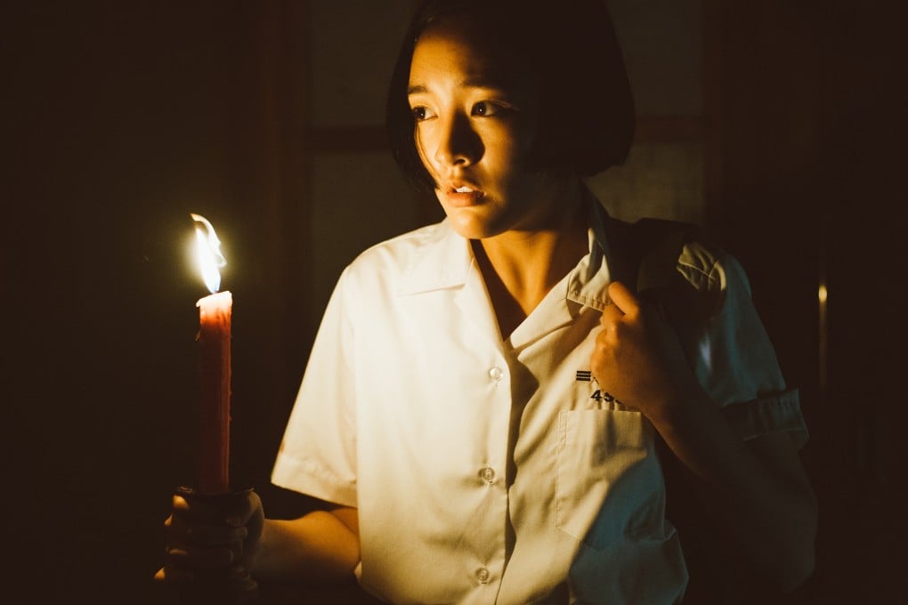Gingle Wang Ching in a still from Detention (category: IIB; Mandarin), directed by John Hsu Han-chiang. Tseng Jing-hua and Fu Meng-po co-star.