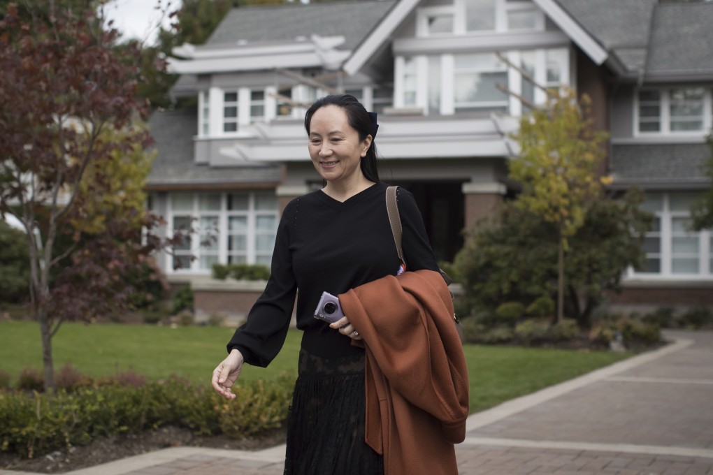 Huawei chief financial officer Meng Wanzhou leaves her home to attend a court hearing in October. Photo: The Canadian Press via AP