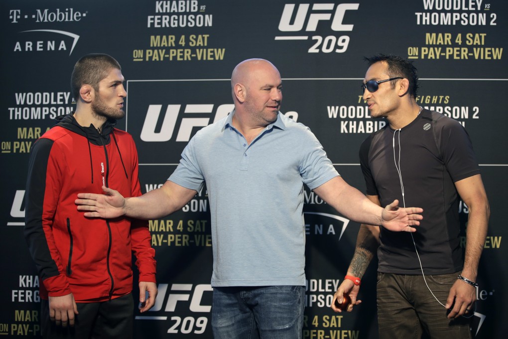 The trash-talking between Tony Ferguson and Khabib Nurmagomedov is set to get underway, months ahead of their ill-fated fight. Photo: AP