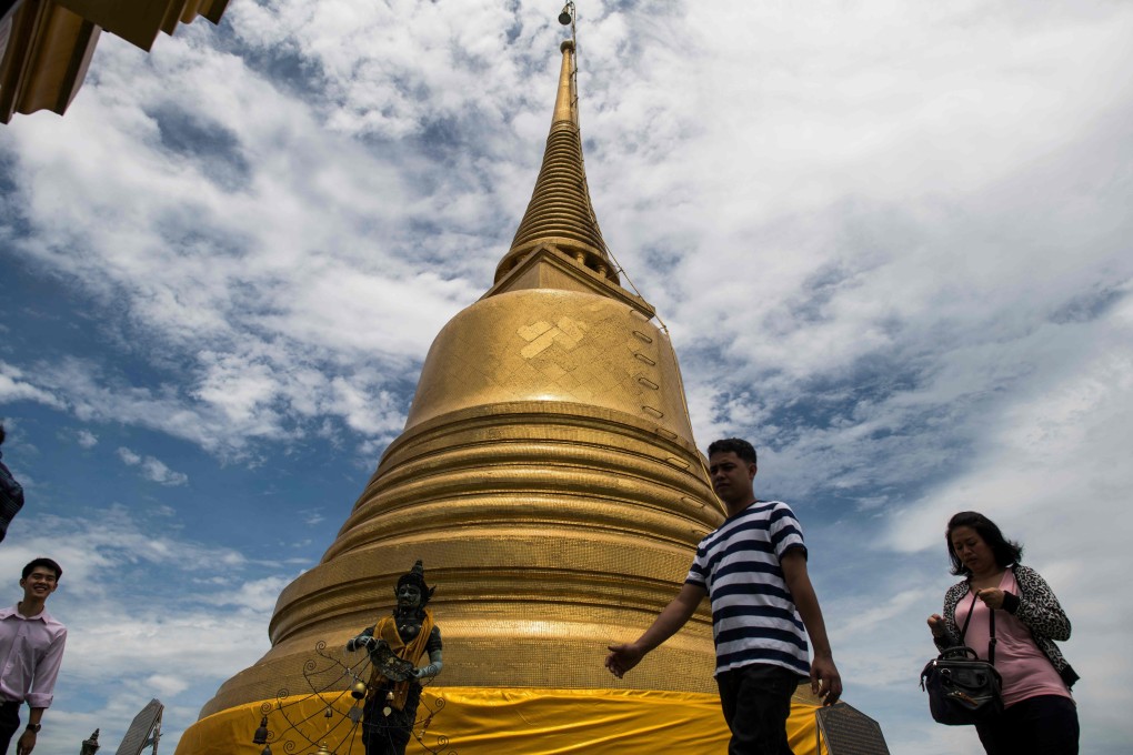 Taiwanese tourists will need to provide proof of funds if they are to visit Thai attractions such as Bangkok’s Wat Saket temple, also known as Golden Mount. Photo: AFP