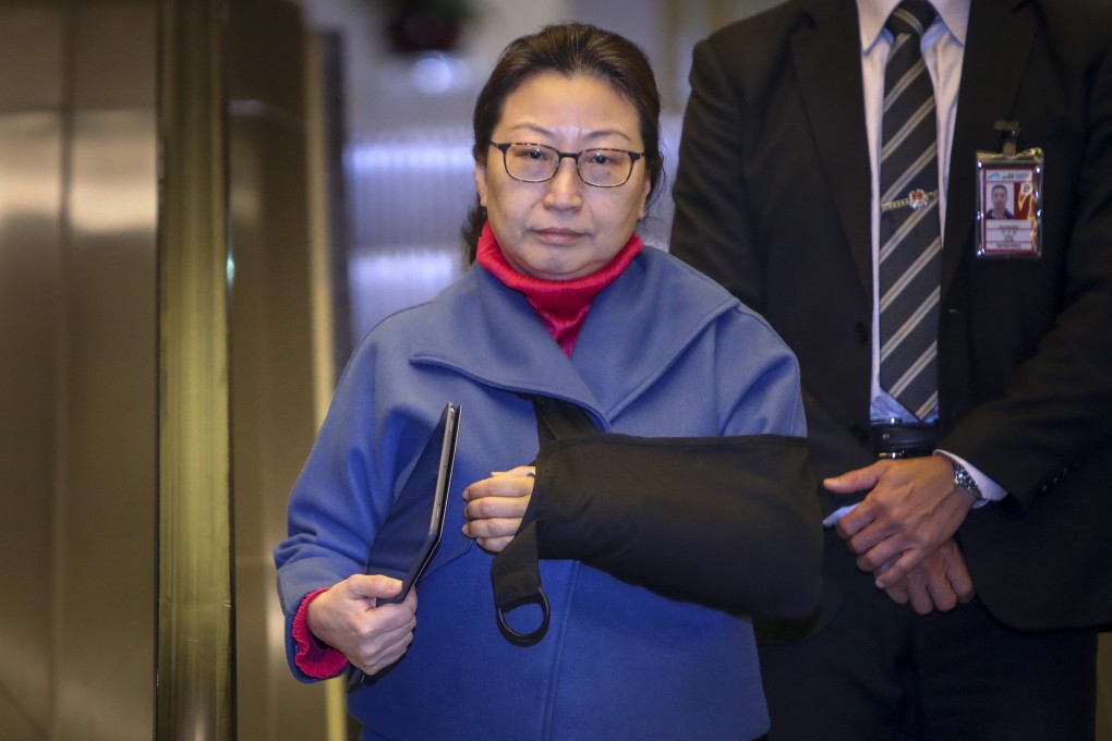 Teresa Cheng returns to Hong Kong on Tuesday evening, almost three weeks after being injured during a protest in London. Photo: Winson Wong