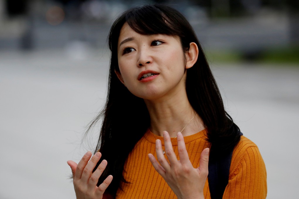 Yumi Ishikawa, founder of the #KuToo movement, is campaigning against strict corporate dress codes in Japan that include women not being allowed to wear glasses, and being required to wear high heels, in the workplace. Photo: Reuters