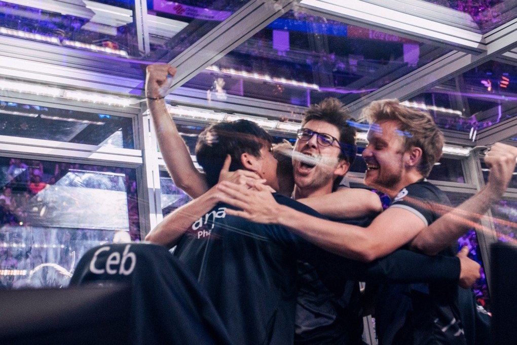 The OG team at the Dota 2 International in Shanghai. Photo: Handout
