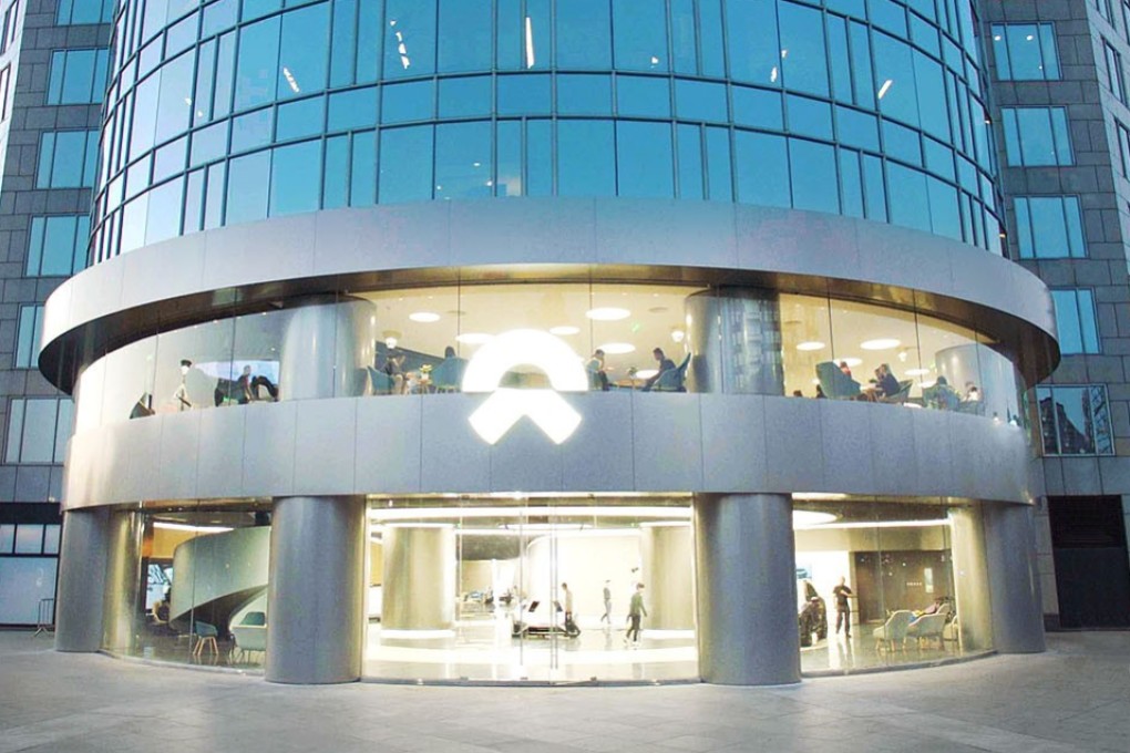 NIO’s showroom in Beijing. The New York-listed carmaker is battling an unprecedented slump in Chinese auto sales, as the country’s economy cools. Photo: Handout