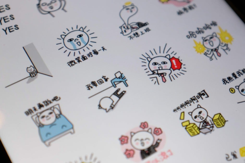 Silly Piggy stickers have become a social media hit in China, with people sending millions of the cartoon character in text messages. Photo: AFP
