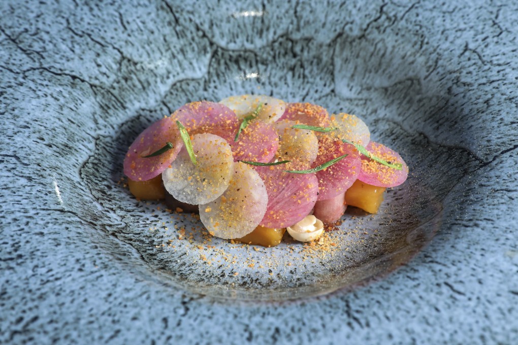 Slow-cooked wagyu beef consommé at Zest by Konishi in Central was perfectly cooked, as was almost everything we tried on the French-Japanese restaurant’s nine-course degustation menu. Photo: Nora Tam