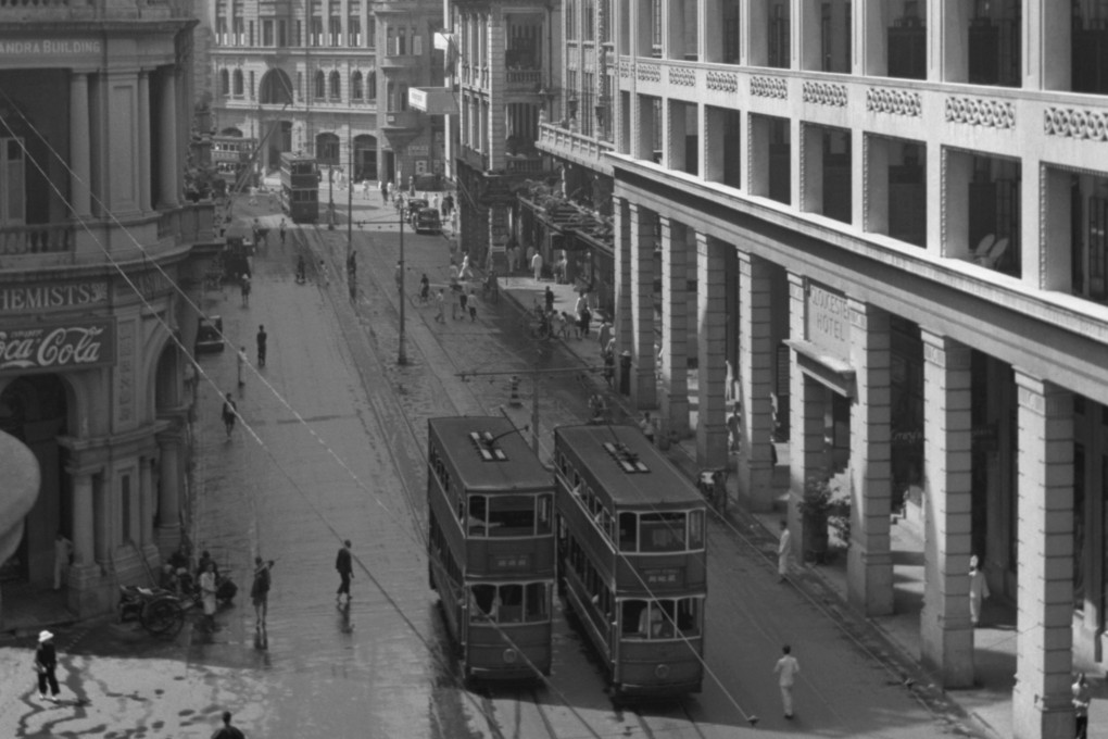 Trams on Des Voeux Road, Central. Photo: Getty Images