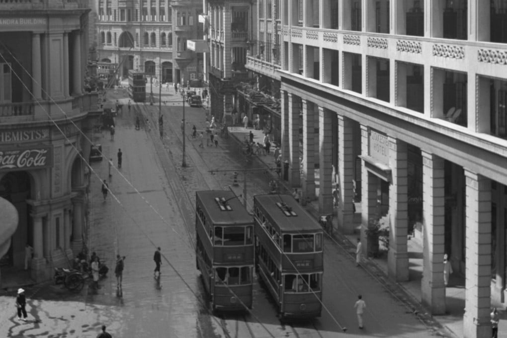 Trams on Des Voeux Road, Central. Photo: Getty Images