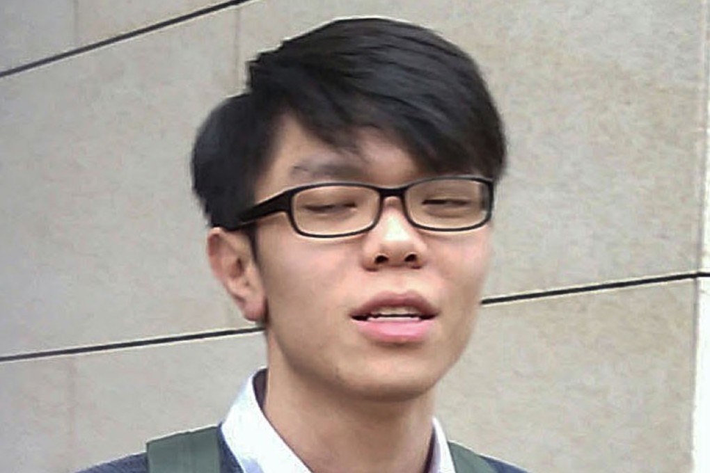 Wong Kwan-mau, 26, the teacher who poured water on merchant Chan Chiu-man. Photo: Brian Wong