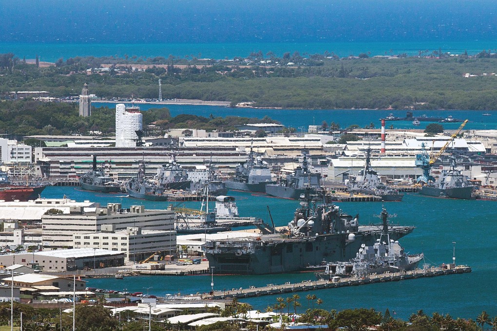 Joint Base Pearl Harbour-Hickam in Hawaii. At least three people were injured, two of them critically, when a gunman opened fire at the base. Photo: AFP