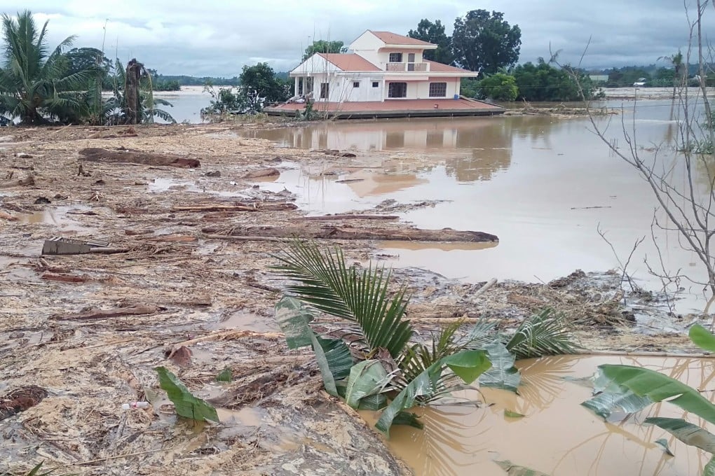 A house is surrounded by flooded fields after Typhoon Kammuri hit parts of the north of the Philippines. Photo: AFP