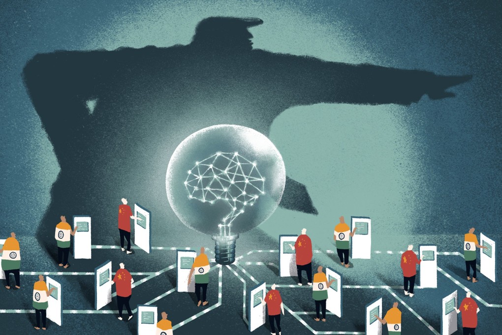 For those Chinese with long-term plans to stay in the US, a major obstacle lies in getting work visas, especially in the current trade war environment. Illustration: Perry Tse