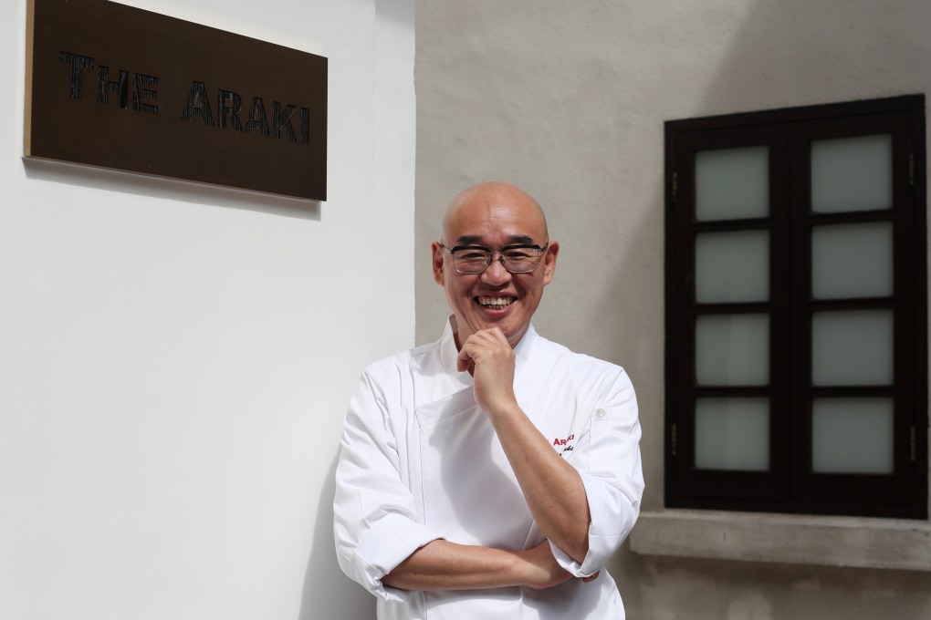 Chef Mitsuhiro Araki at The Araki, in Tsim Sha Tsui. Photo: Xiaomei Chen