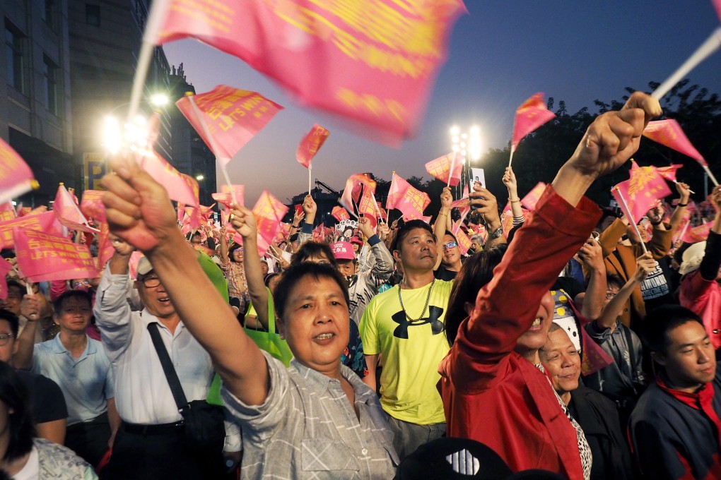 The protests in Hong Kong have given a strong boost to Taiwanese President Tsai Ing-wen and her independence-leaning Democratic Progressive Party. Photo: EPA