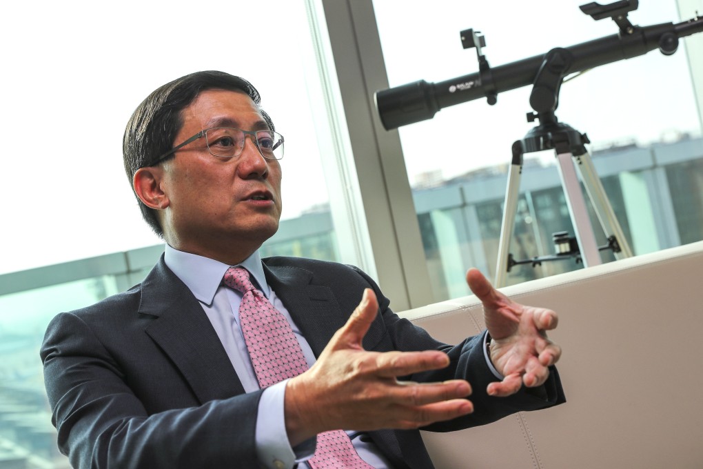 Interview with Fred Lam, Chief Executive Officer of Hong Kong Airport Authority, at the Hong Kong International Airport in Chek Lap Kok. Photo: Edward Wong