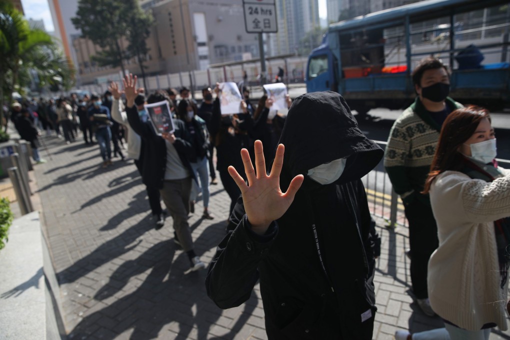 Protesters hammered home their five demands as they took to the streets in various locations across Hong Kong at lunchtime on Friday. Photo: Winson Wong