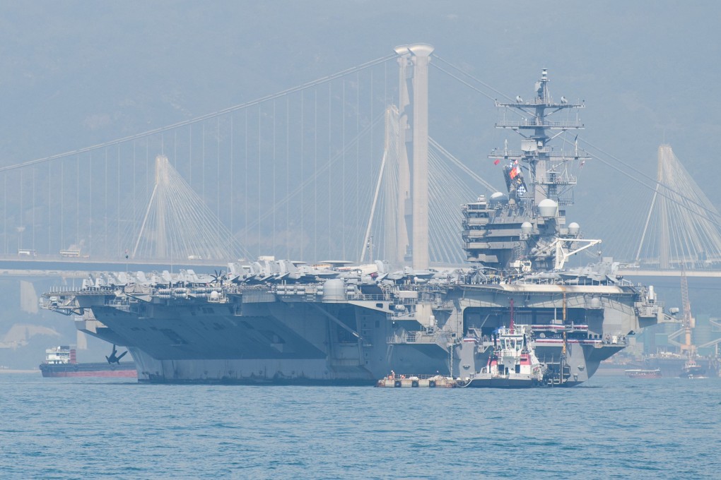 Port calls to Hong Kong by US Navy warships such as the USS Ronald Reagan have been suspended by China in response to US lawmakers’ actions. Photo: AFP