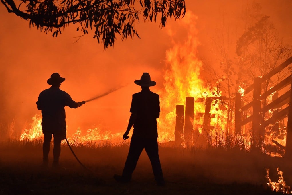 A scientist has linked Australia’s bush fires to a rise in water temperatures in the Indian Ocean caused by a volcanic eruption. Photo: AFP