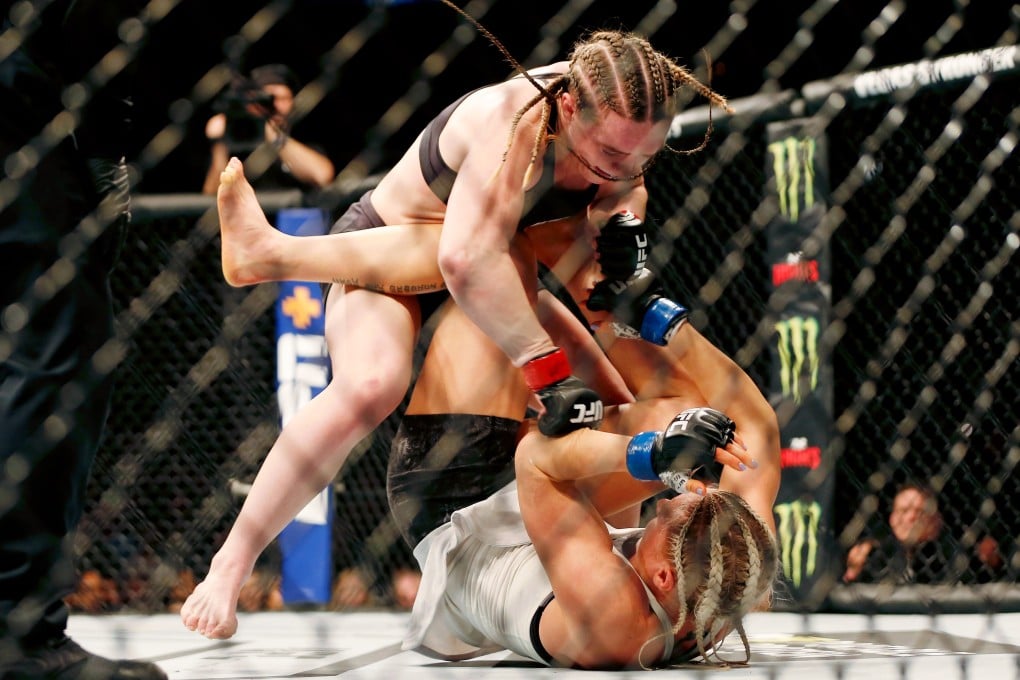 Aspen Ladd fights Yana Kunitskaya during UFC Fight Night at Capital One Arena. Photo: USA TODAY Sports