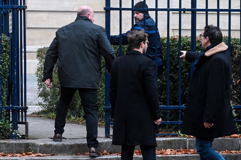 Willy Bardon (L) arrives at the courthouse of Amiens. Photo: AFP