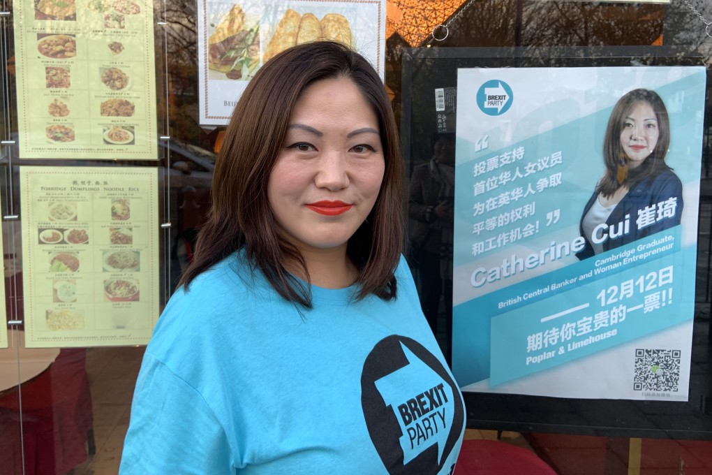 Catherine Cui is a candidate for Nigel Farage’s Brexit Party: ‘I love both Farage and [Donald] Trump very much’. Photo: Hilary Clarke