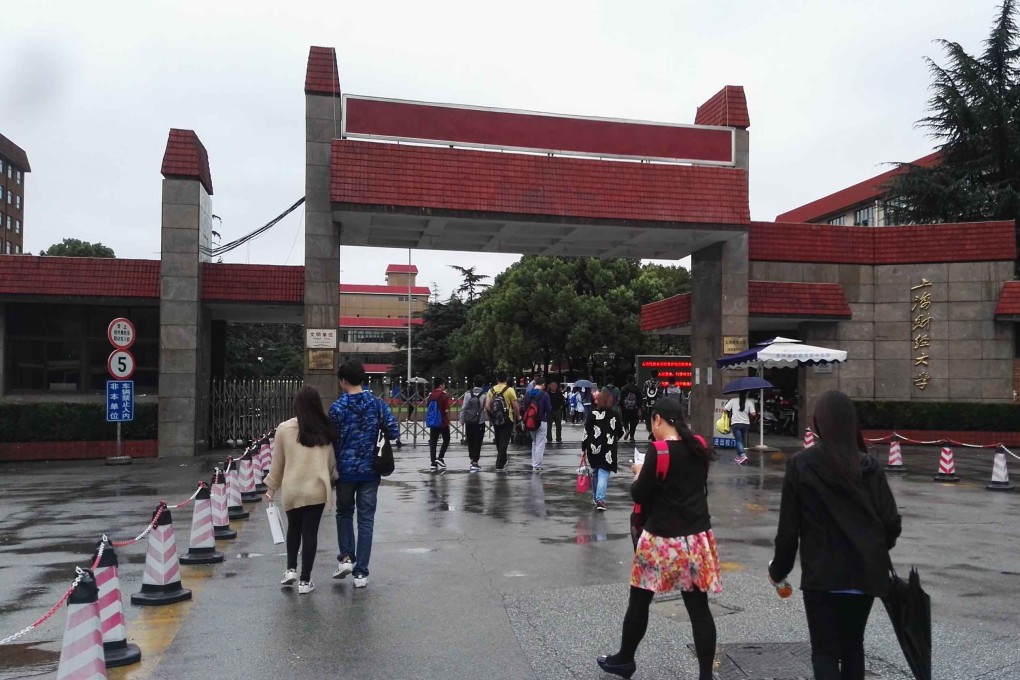 Shanghai University of Finance and Economics said it was investigating the claims. Photo: Handout