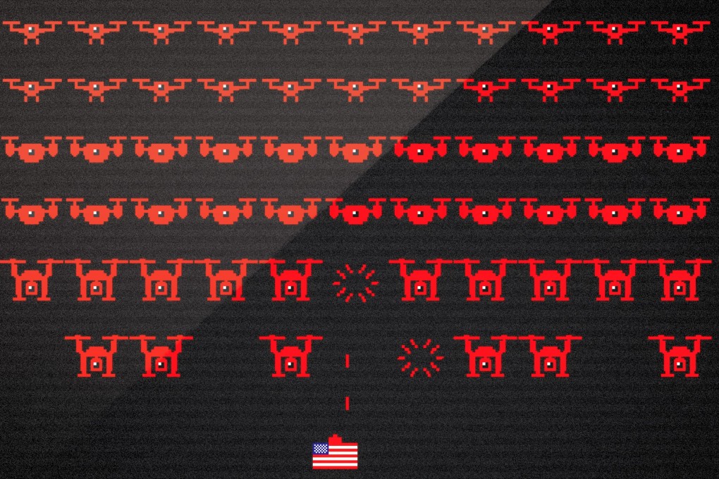 US lawmakers have introduced two dozen drone-related bills, many aimed at restricting Chinese drones and building up American industry. Illustration: Perry Tse