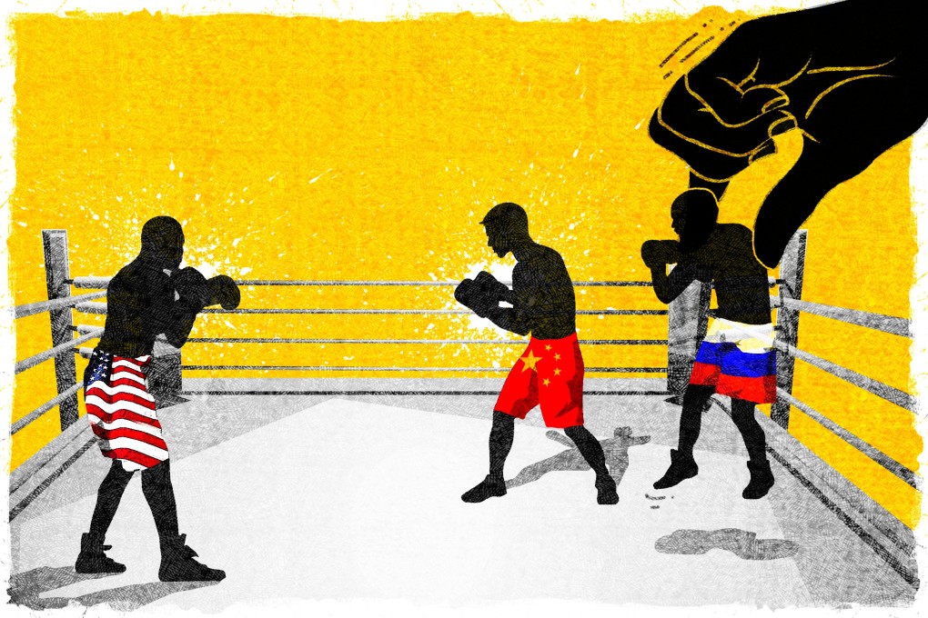 Opposition to Washington has helped bring Xi Jinping and Vladimir Putin together. Illustration: Henry Wong