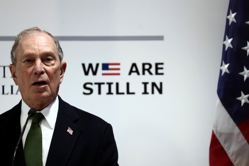 US presidential hopeful Michael Bloomberg speaks at the UN Climate Change Conference (COP25) in Madrid. Photo: Reuters
