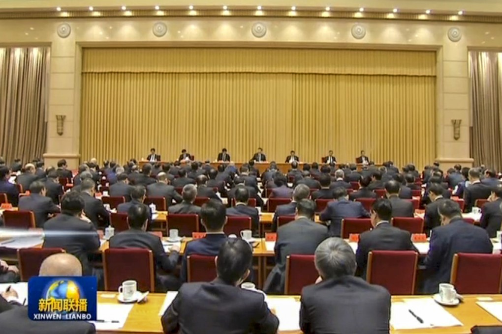 President Xi Jinping as well as Premier Li Keqiang and Vice-Premier Liu He attended the Central Economic Work Conference in Beijing this week. Photo: CCTV