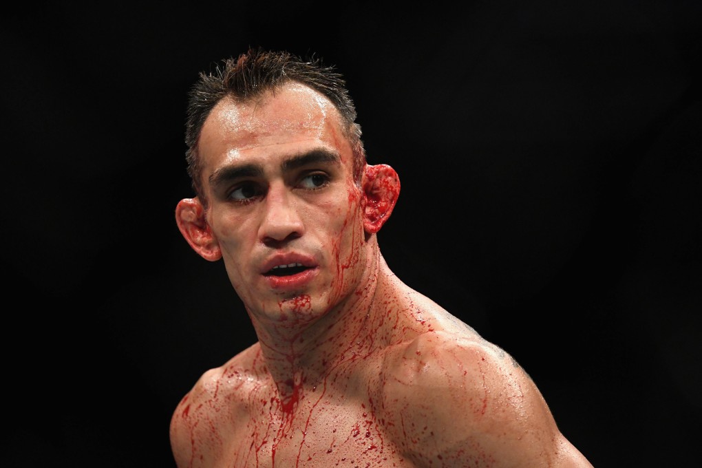 Tony Ferguson looks on while competing against Anthony Pettis at UFC 229. Photo: AFP