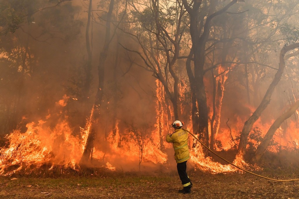 Toxic haze has blanketed Sydney as severe weather conditions fuel deadly bush fires along Australia’s east coast. Photo: AFP