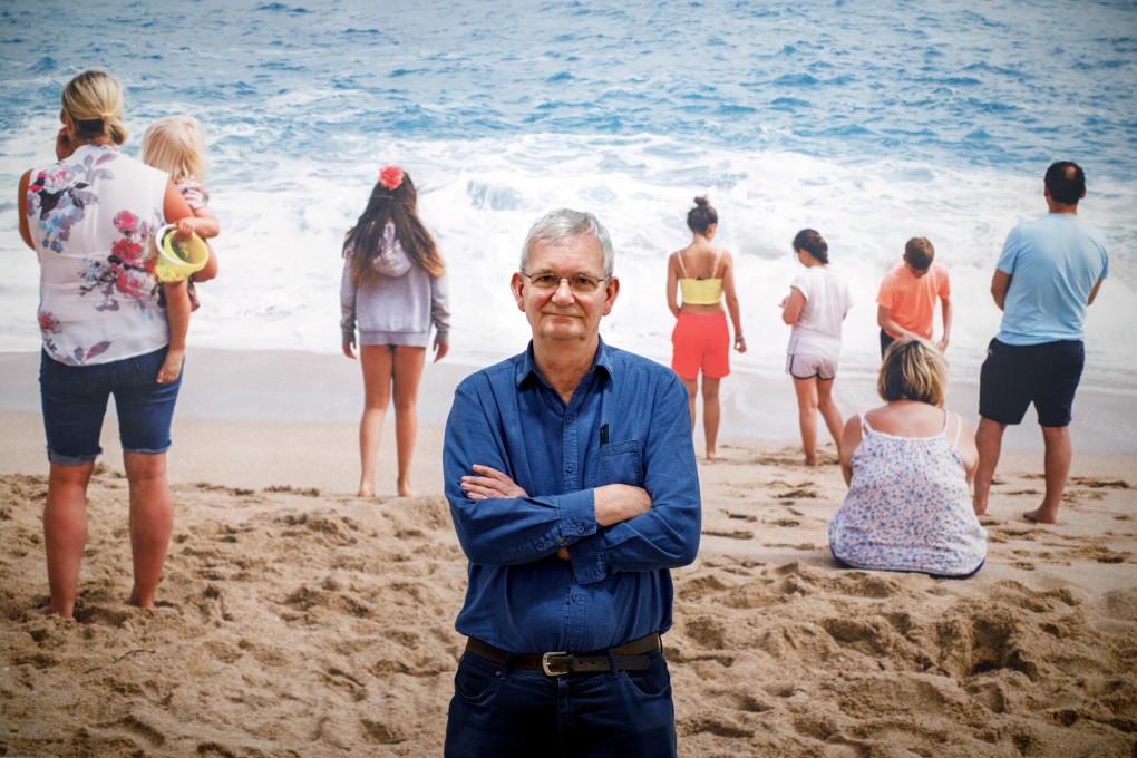 Martin Parr at his “Only Human: Photographs” exhibition, at the National Portrait Gallery, in London, in March. Photo: AFP