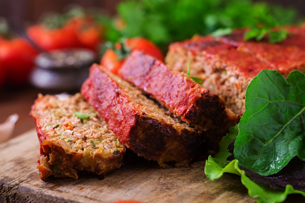 Vegan meat loaf made using plant-based Impossible meat can be found at Nood Food cafes in the Kinwick Centre, Central, and Starstreet Precinct, Wan Chai in Hong Kong.