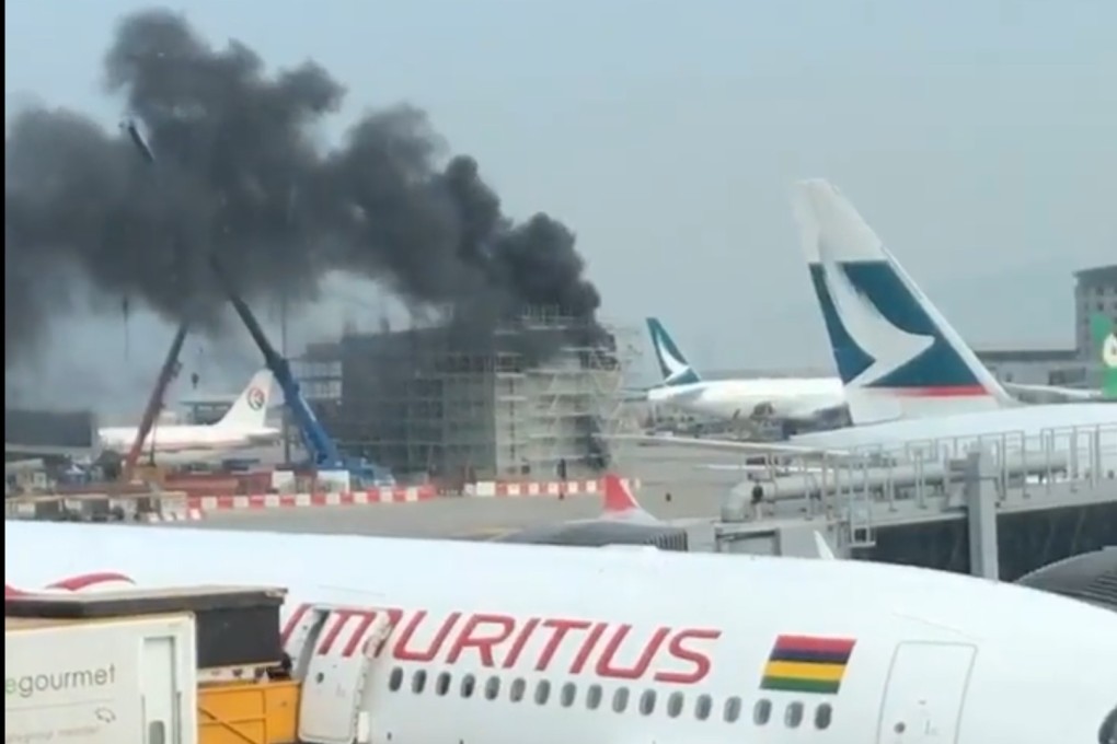 The blaze broke out shortly before 11am. Photo: Facebook