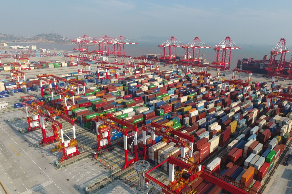 Phase IV of the Yangshan Deep Water Port in Shanghai on July 25, 2018. Photo: Xinhua