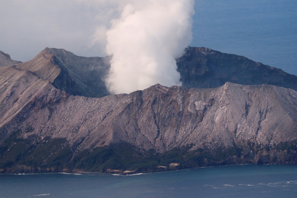 An aerial view of the Whakaari, also known as White Island volcano, on December 12. Photo: Reuters