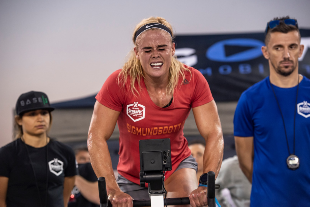 Sara Sigmundsdottir on day one of the Dubai CrossFit Championship. Photo: Dubai CrossFit Championship