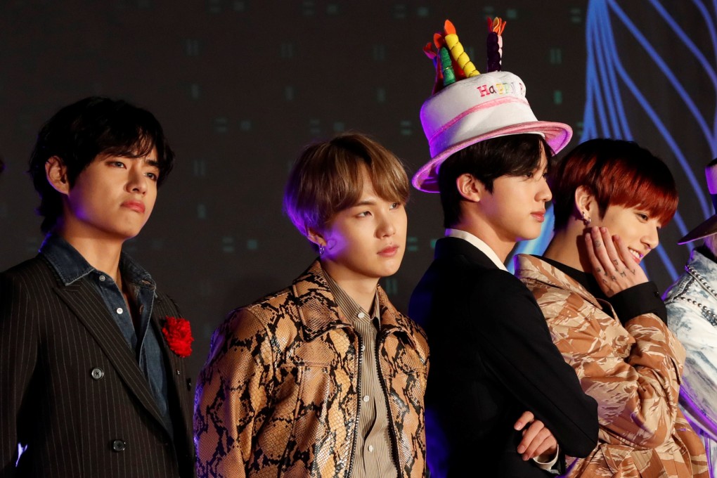 V, Suga, Jin and Jungkook from South Korean boy band BTS on the red carpet during the MAMA Awards in Nagoya, Japan on December 4. Photo: Reuters