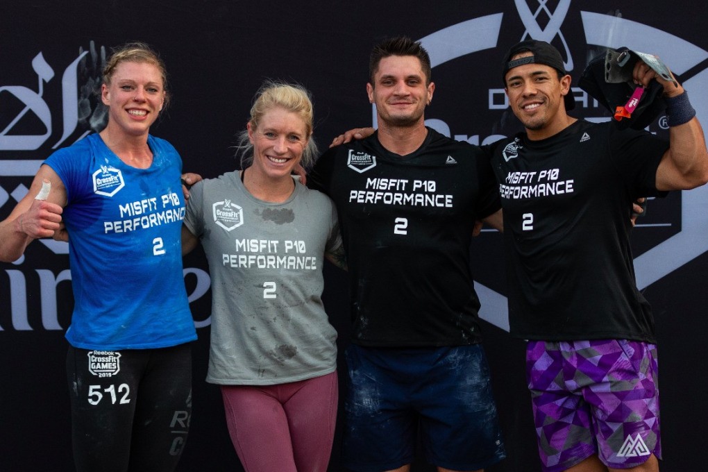 Misft P10 Performance from left: Taylor Williamson, Andrea Nilser, Travis Williams and Roy Gamboa. Photo: Adnan Karimjee/Dubai CrossFit Championship