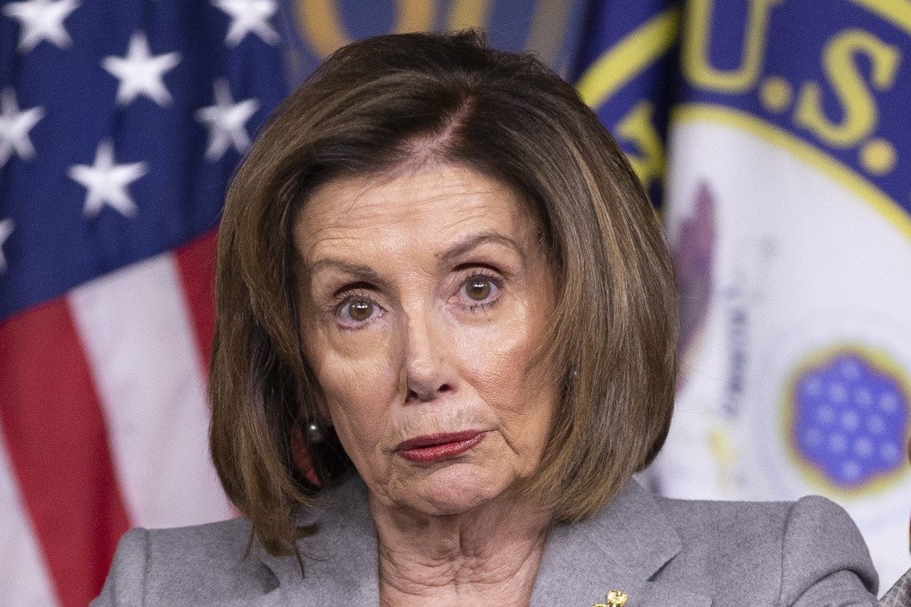 US Speaker of the House Nancy Pelosi holds a news conference on Capitol Hill. Donald Trump suggested on Twitter that her teeth were falling out as she answered a reporter’s question. Photo: EPA