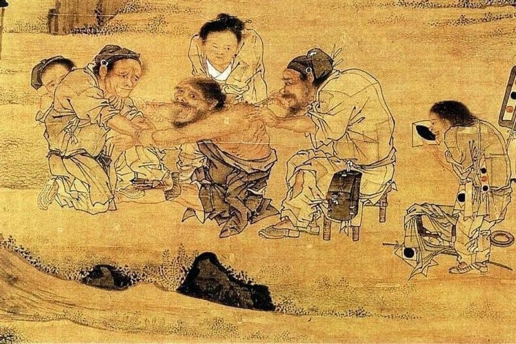 A country doctor at work in ancient China.